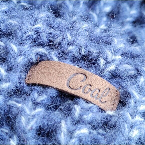 Coal Blue Knit Pom Beanie Winter Hat Urban Outfitters - Picture 4 of 5